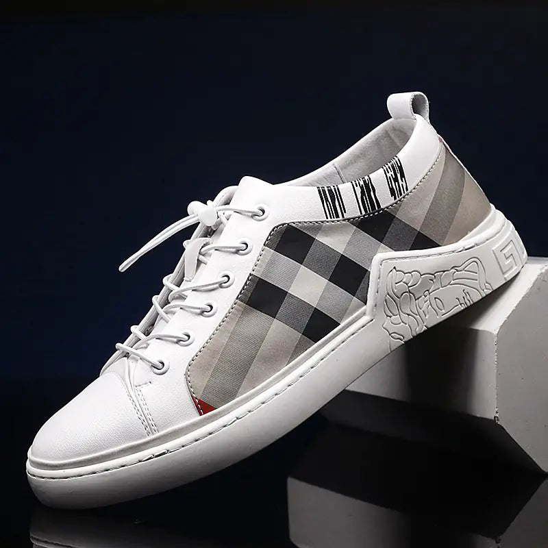 Breathable Checkered Board Shoes