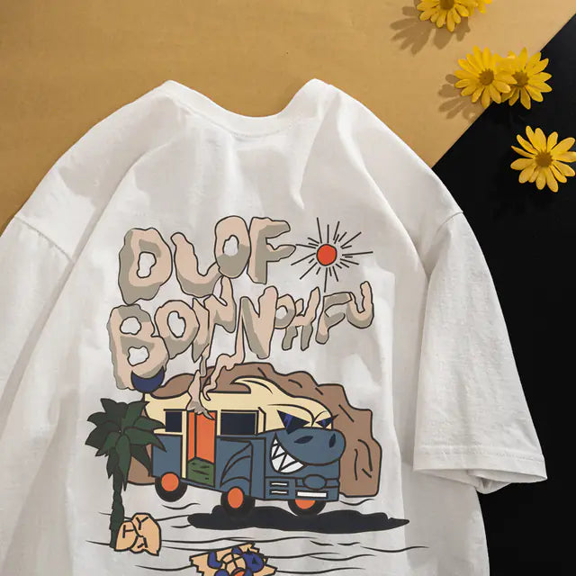 Men's Retro Chic Cartoon Tee