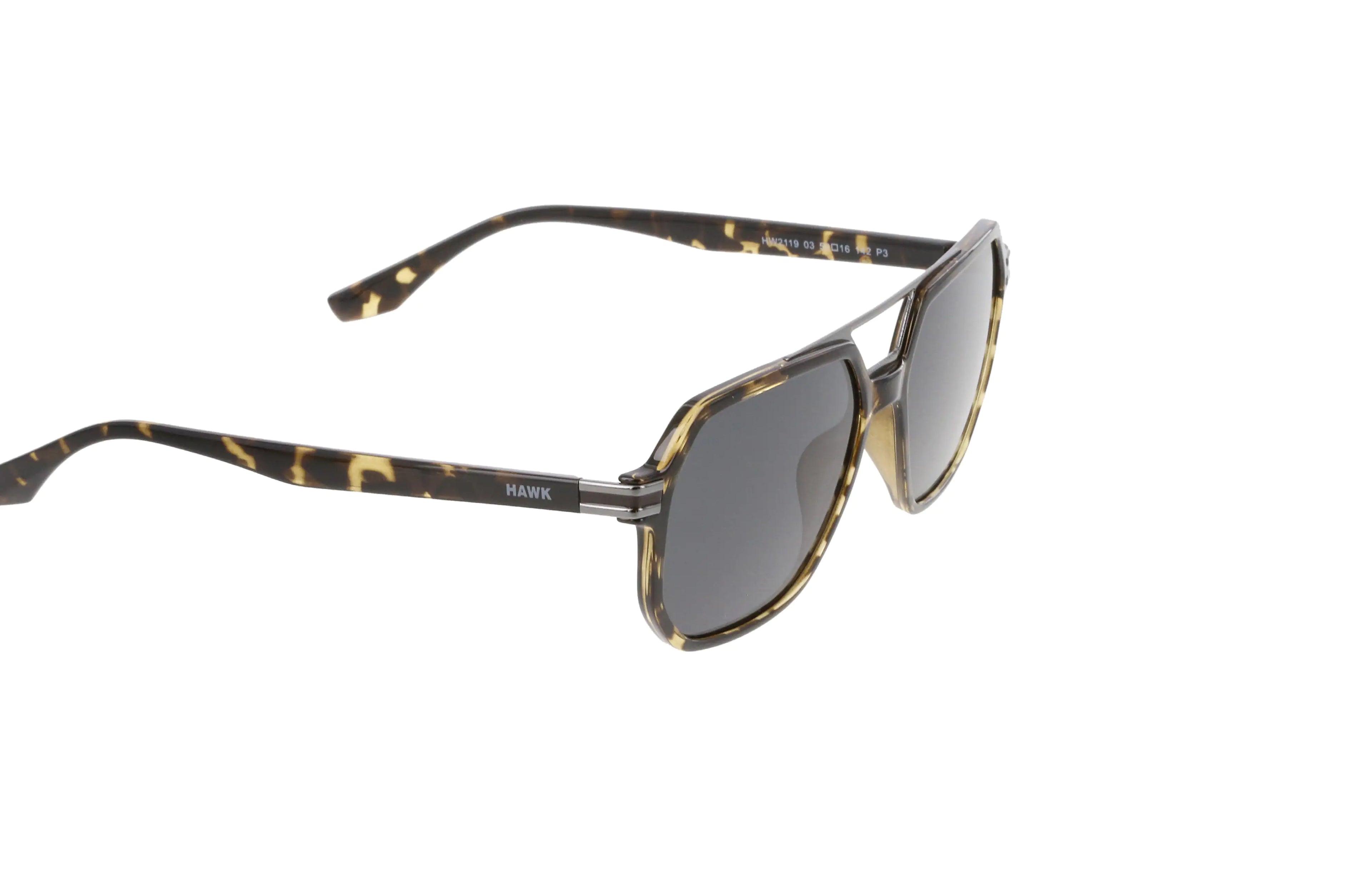 Hawk Polarized Geo-Brown Sunglasses
