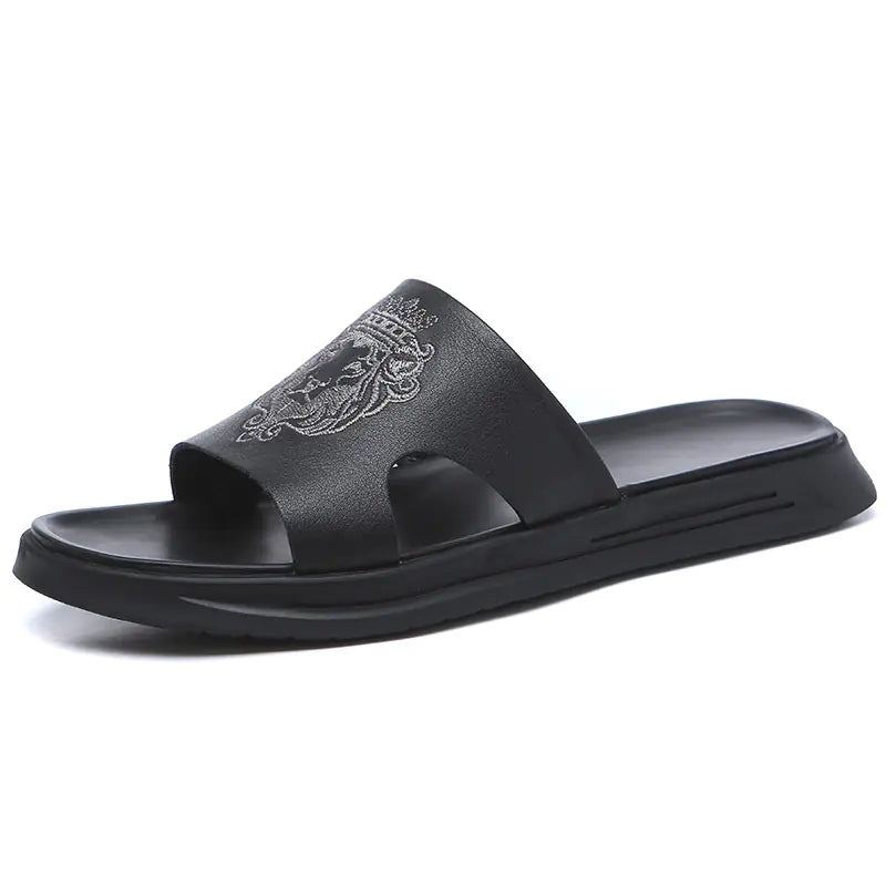 Cowhide Summer Beach Slides