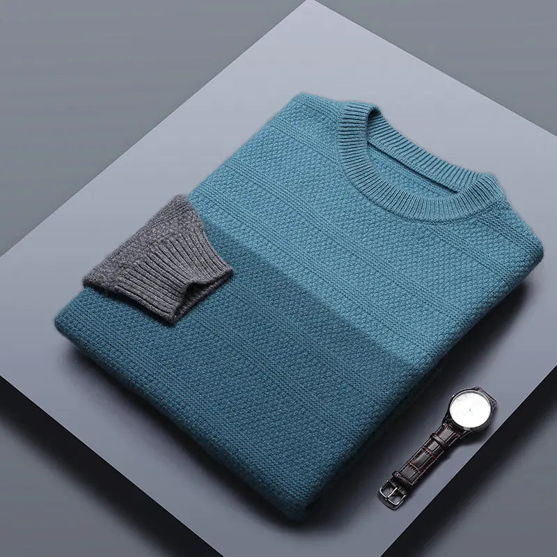 Colorblock Wool Sweater