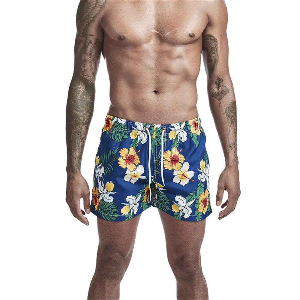 Men's Trendy Printed Swim Trunks