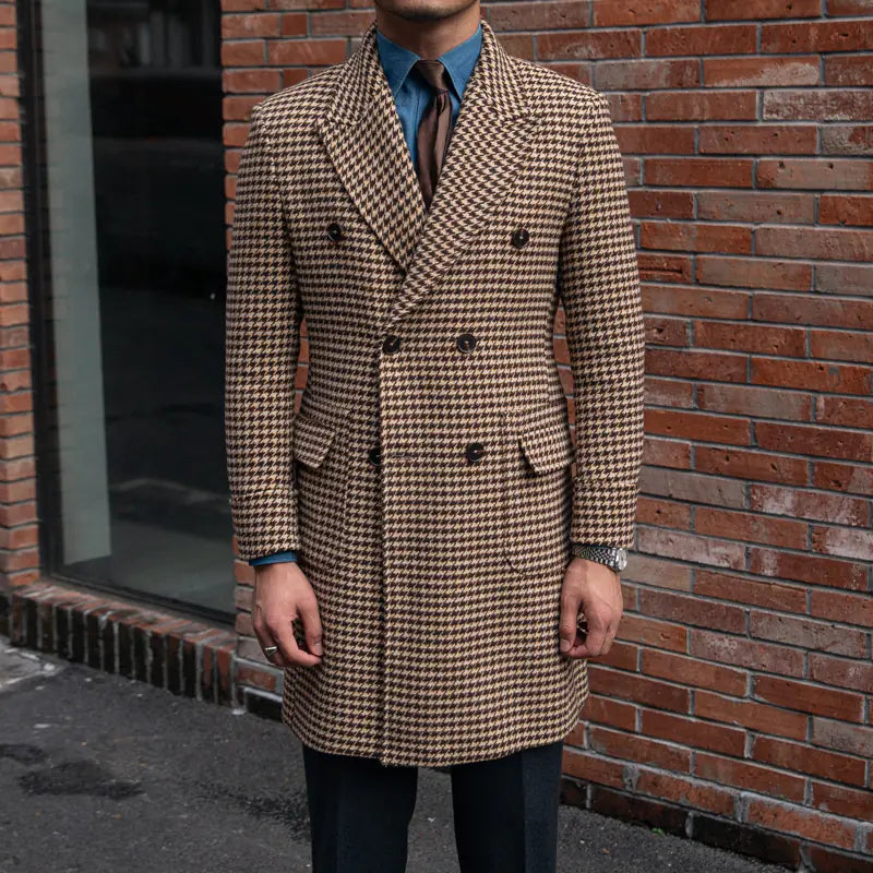 Houndstooth Polo Overcoat