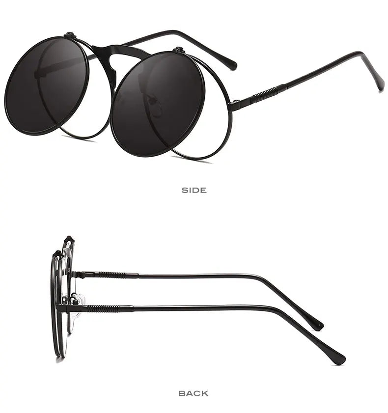 Flip-Up Retro Sunglasses