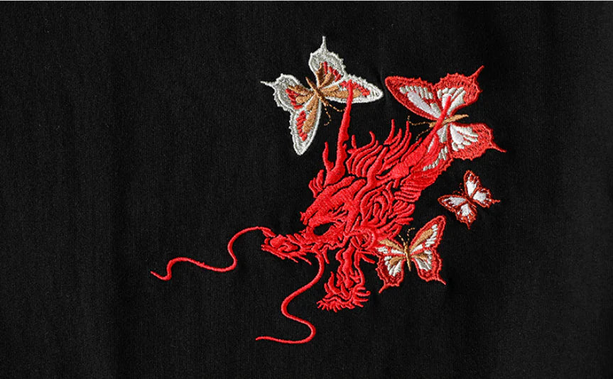Dragon Emblem Casual Tee for Men
