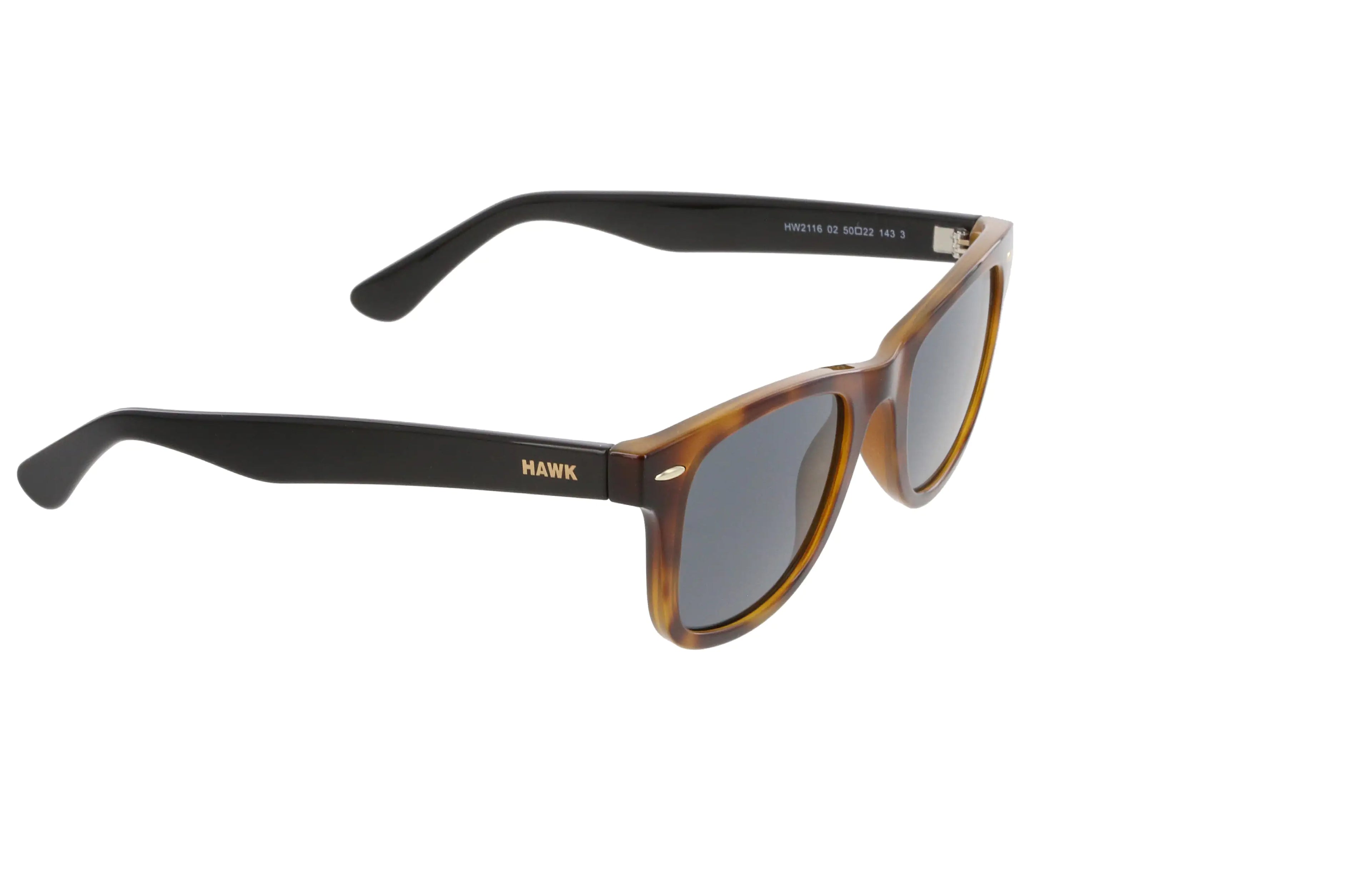 Hawk 2116 Geometric Brown Sunglasses