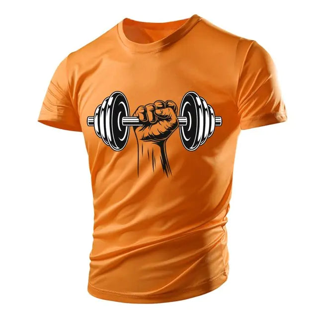 3D Gym Print Men's Polyester Tee