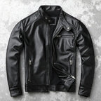 Rustic Brown Biker Leather Jacket