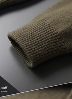 Classic Wool Polo Cardigan for Men
