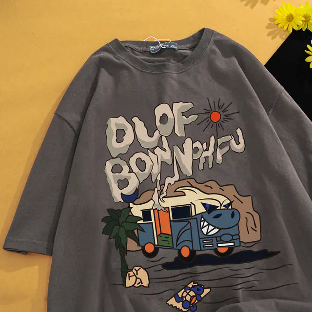 Men's Retro Chic Cartoon Tee