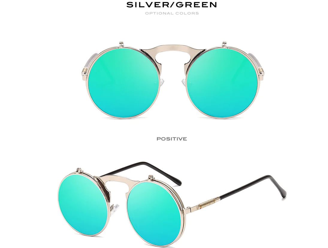 Flip-Up Retro Sunglasses