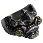 Men's Samurai Mask Statement Ring