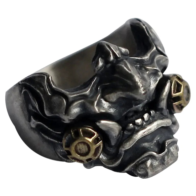 Men's Samurai Mask Statement Ring