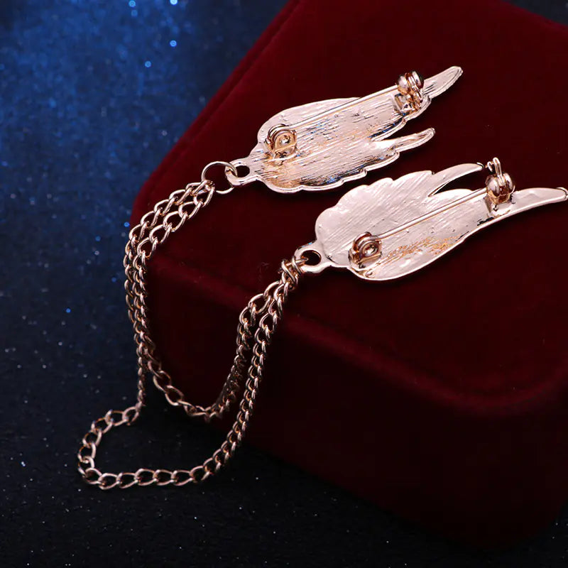 Angel Wing Chain Brooch