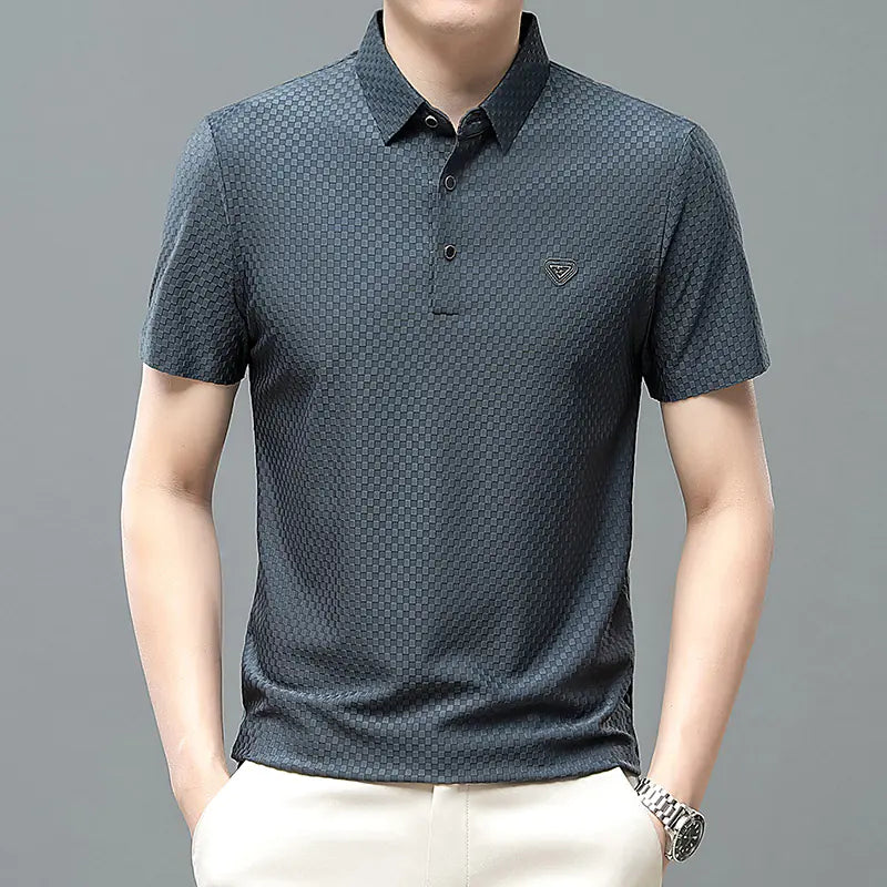 Summer Stretch Polo Shirt - Lightweight Short Sleeve