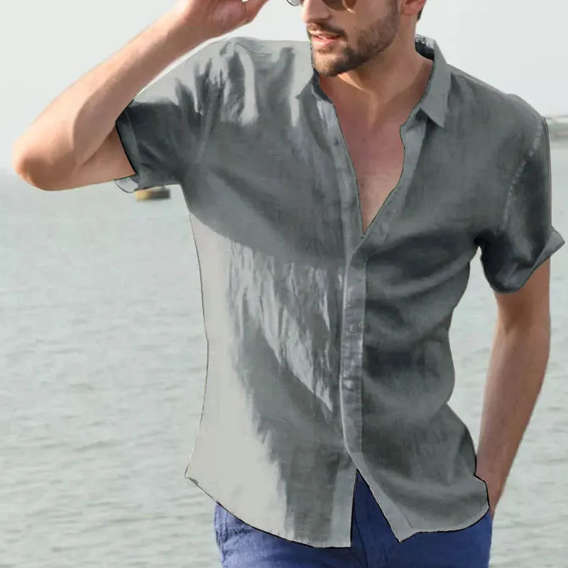 Euro-American Summer Casual Shirts for Men