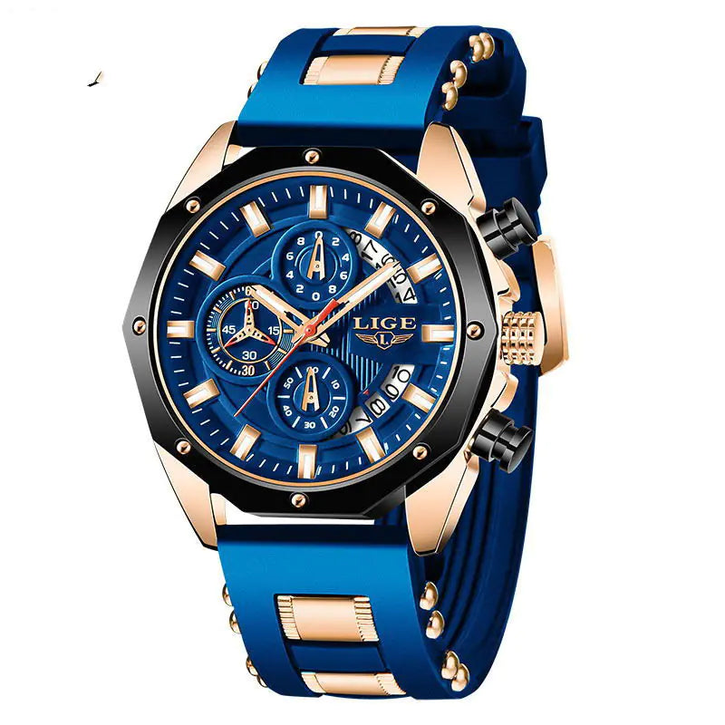 Luxury Chrono-Sport Silicone Men's Watch