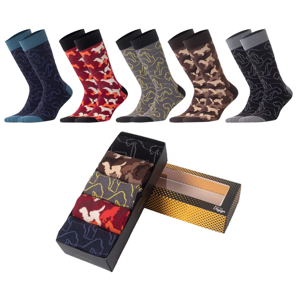 ComfortCrew Cotton Socks - 5-Pack Multicolor