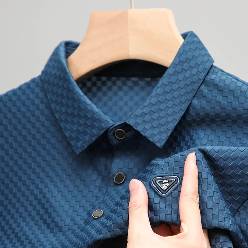 Summer Stretch Polo Shirt - Lightweight Short Sleeve