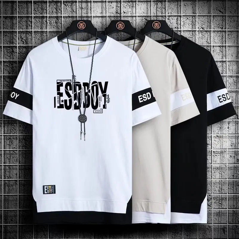 Harajuku Summer Graphic Tees for Men