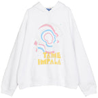 Fleece-Lined Hoodie - Black & White