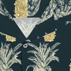 Men's Tropical Pineapple Print Hawaiian Shirt