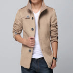 Urban Slim-Fit Fleece Coat