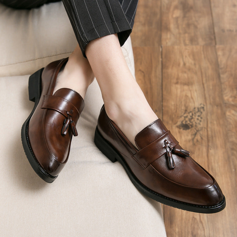 Tassel Leather Loafers