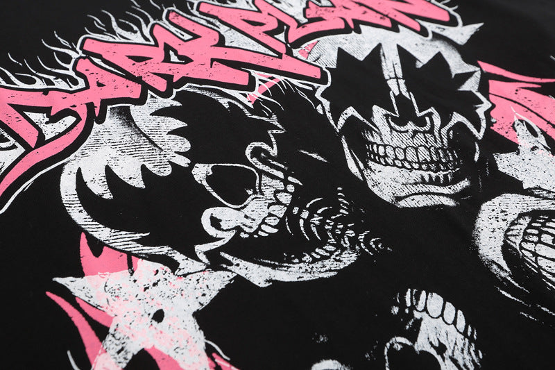 Urban Skull Graffiti Cotton Tee