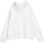 Fleece-Lined Hoodie - Black & White