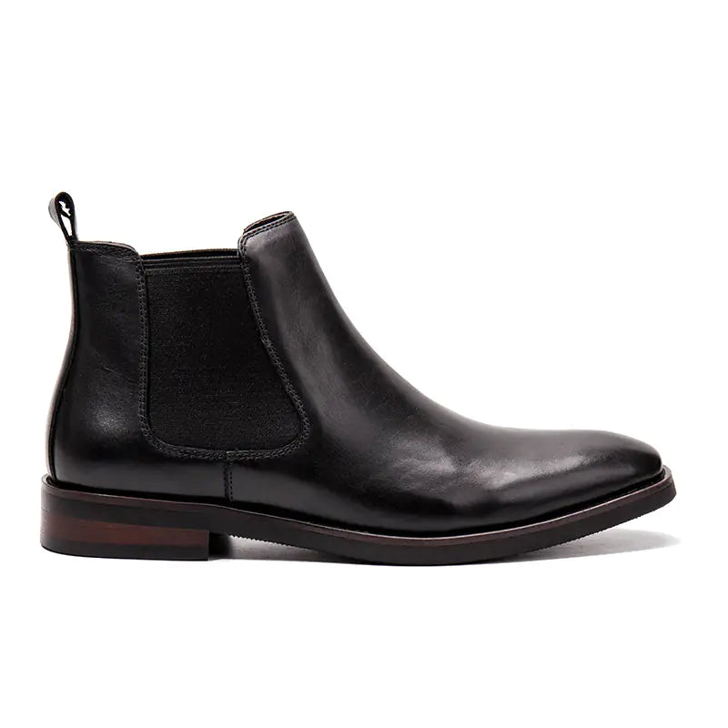 Brown Head Leather Business Shoes