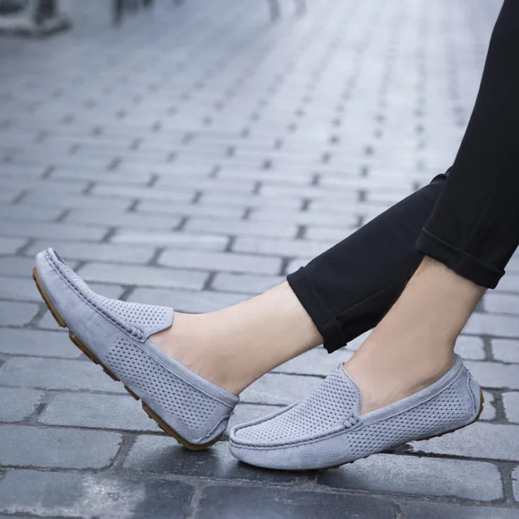 Suede Driving Loafers
