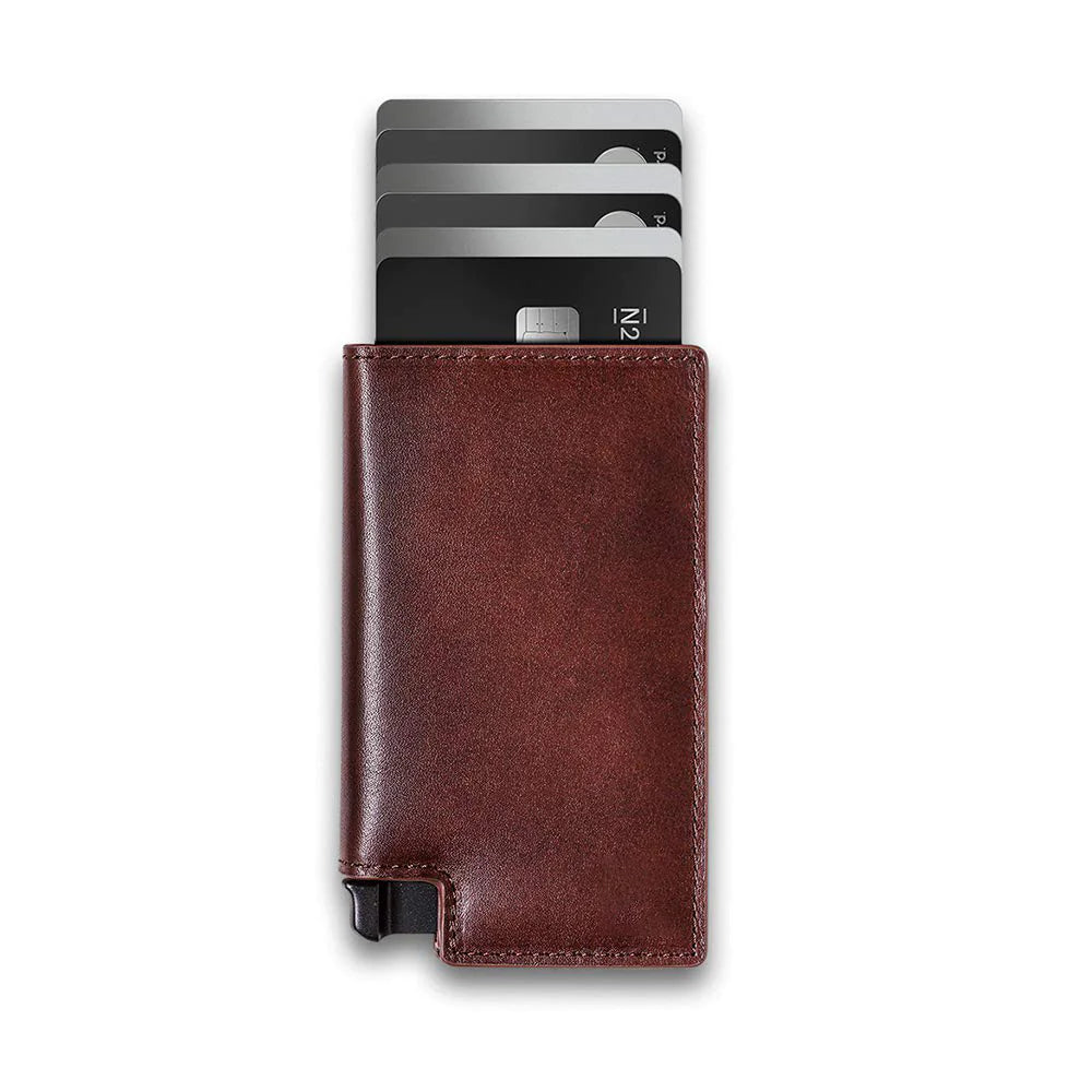 Leather RFID Secure Card Holder