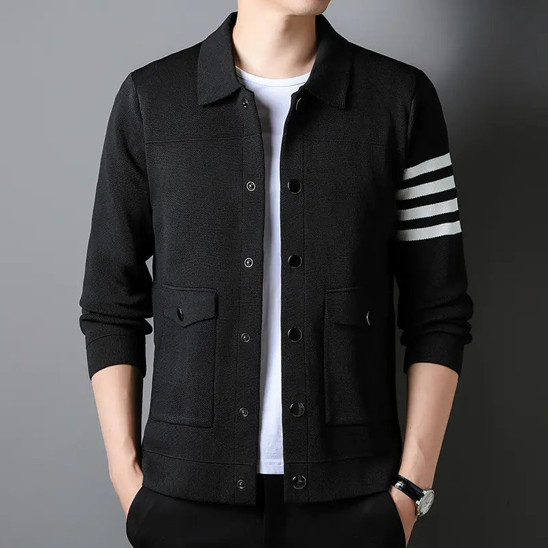 Trendy Men's Knit Jacket