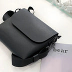 Sleek PU Leather Messenger Bag