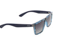 Hawk Blue Geometric Polarized Sunglasses