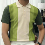 Modern Striped Polo Tee