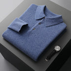 Men's Knit Polo Cardigan