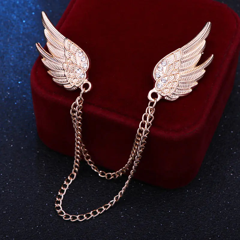 Angel Wing Chain Brooch