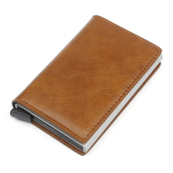 Sleek Card Wallet with Aluminium Protector