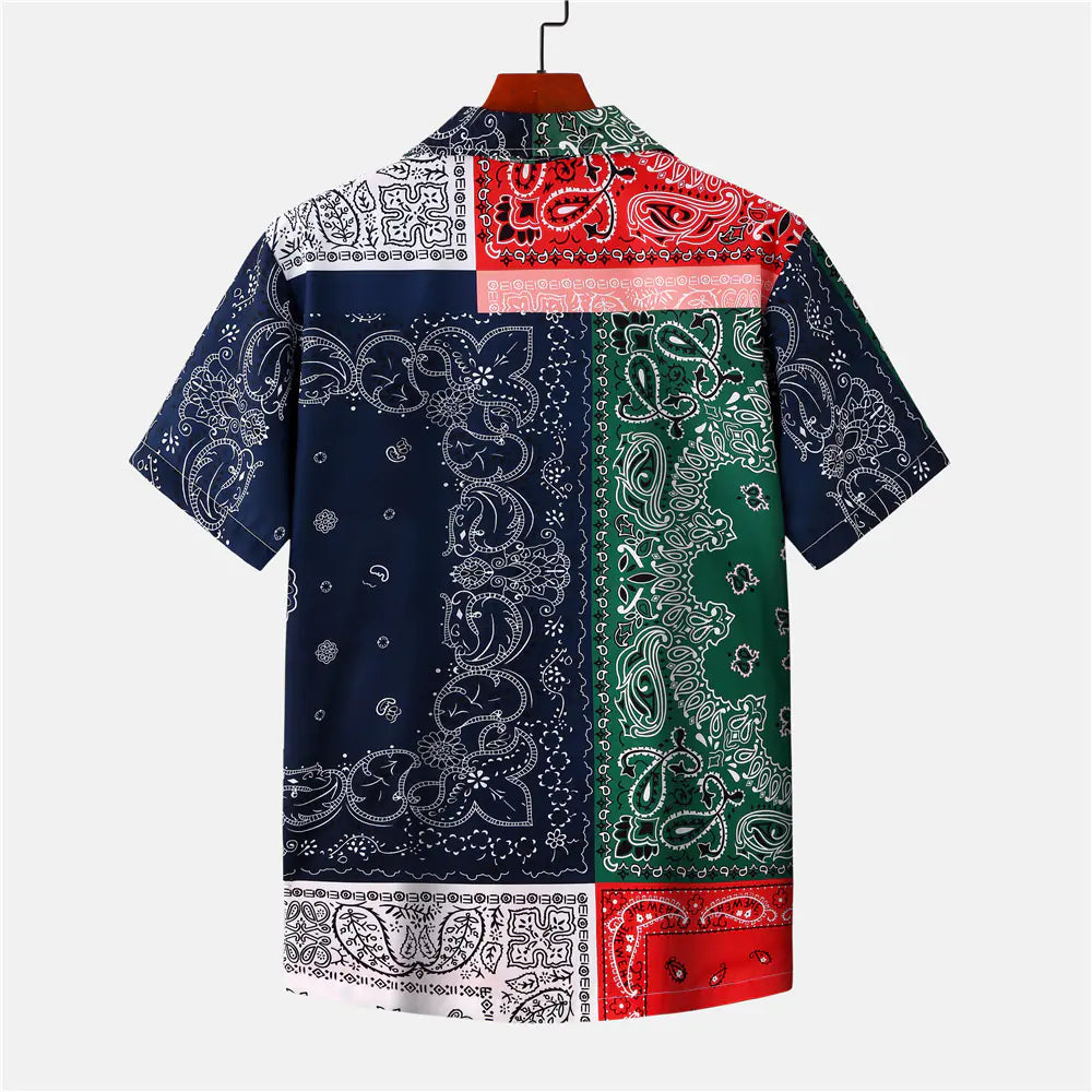 Tropical Print Beach Breeze Shirt