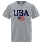 Retro Stars & Stripes Cotton Tee