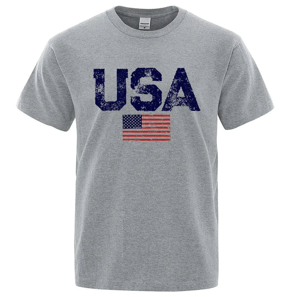Retro Stars & Stripes Cotton Tee