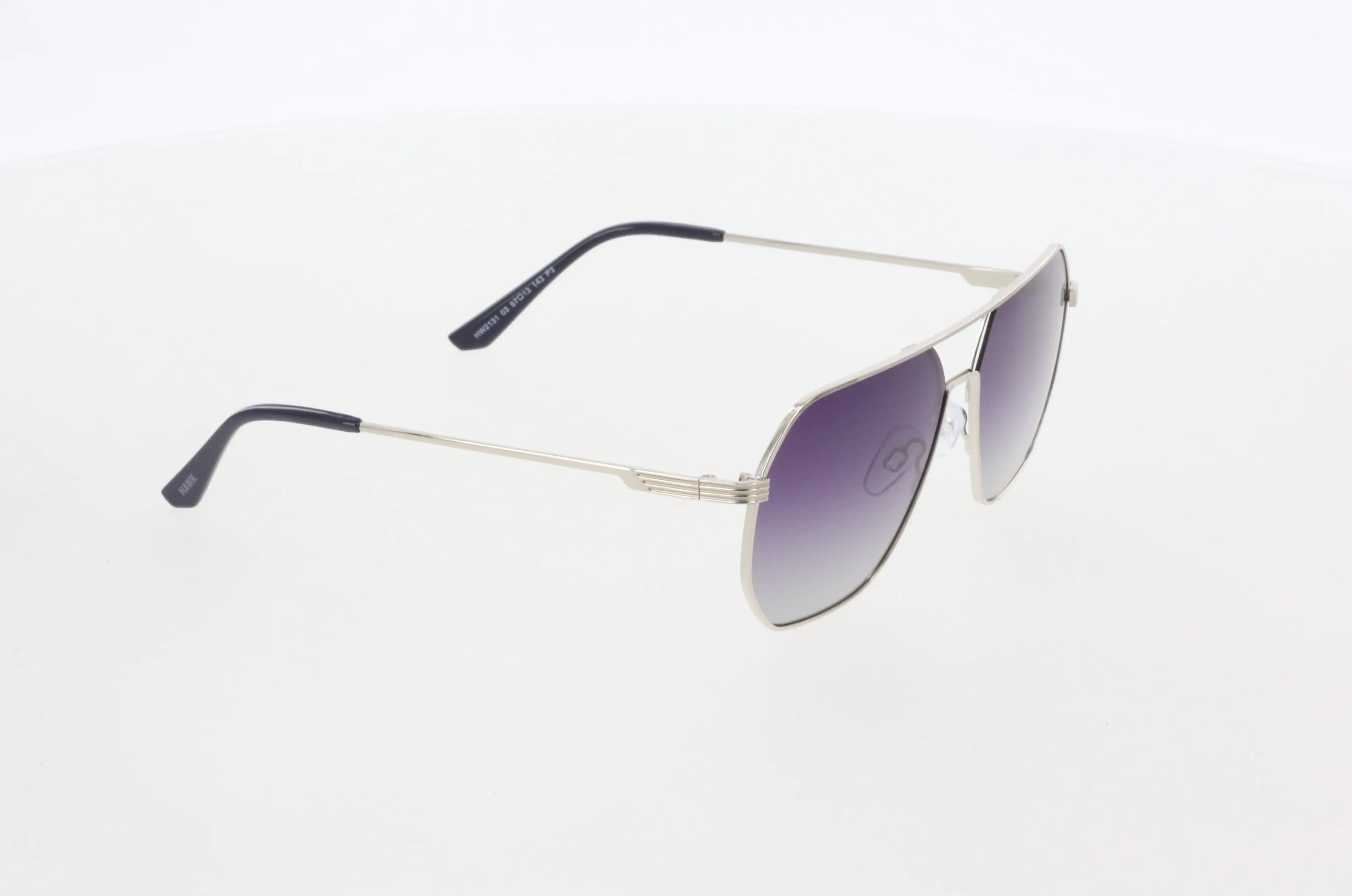 Hawk Silver Geometric Sunglasses 2131