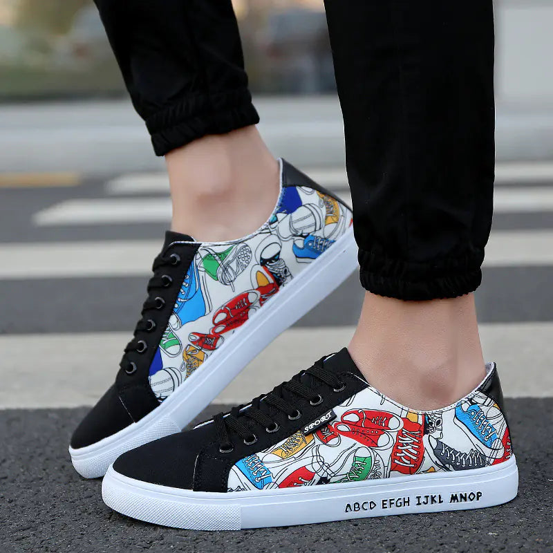 Casual Canvas Sneakers - Versatile Footwear