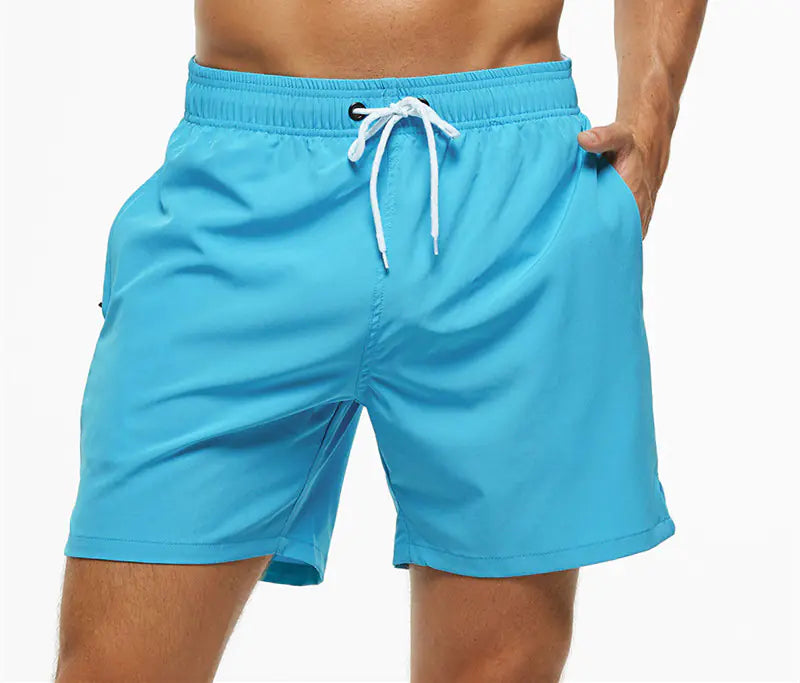 Men's Solid Color Leisure Shorts