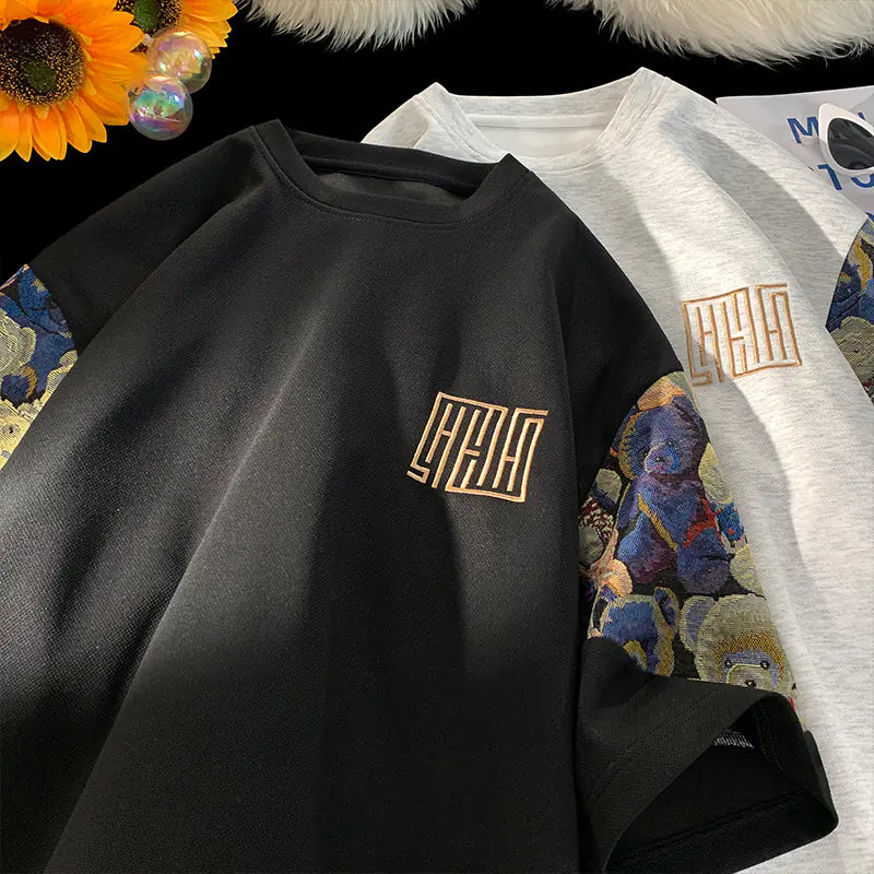 Summer Bear Embroidered Tee