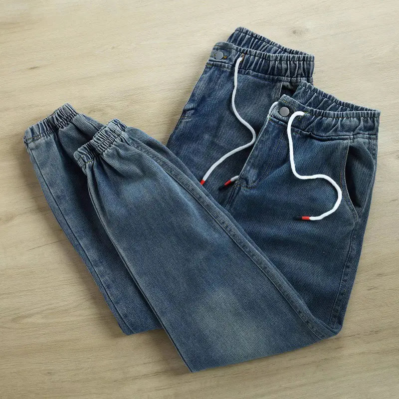 Modern Black Harem Joggers - Casual Fit Men's Pants