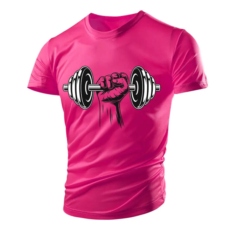 3D Gym Print Men's Polyester Tee