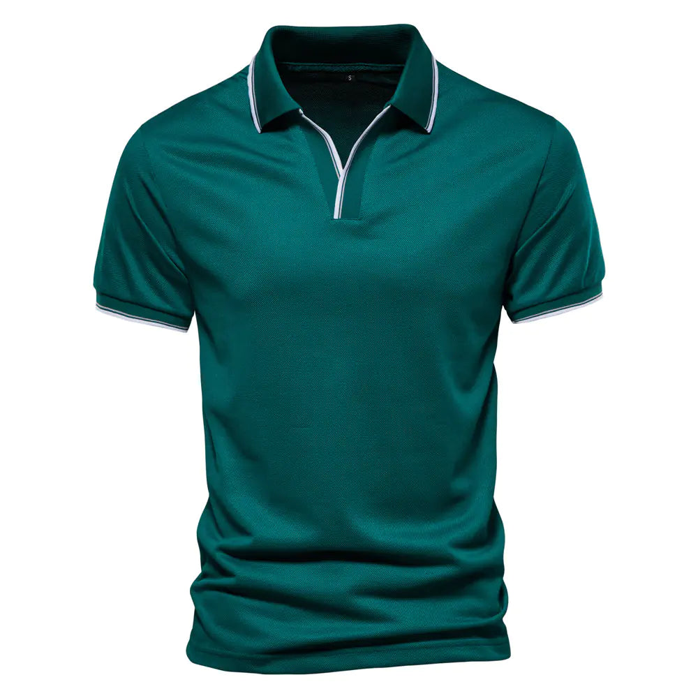 Summer V-Neck Men's Polo Essentials